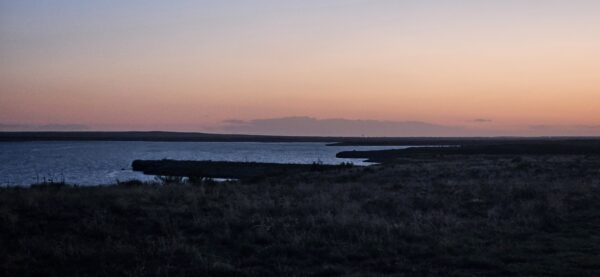 Lake at sunset