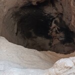 Cave with smoke deposits