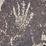 Petroglyph hand