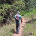 Kelly on trail