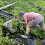 Drinking from spring