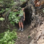 Riki at mine entrance